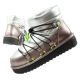 D.Franklin women's snow boots winter fashionable insulated ankle boots silver