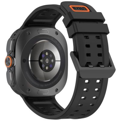 2. Tech-Protect Silicone Air Strap for Samsung Galaxy Watch Ultra 47mm - Black