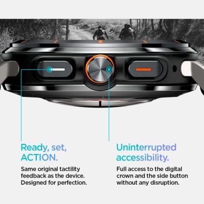 15. Spigen Fit Lite Strap for Galaxy Watch Ultra 47mm - Black