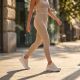 10. Beige women's platform sneakers Rieker W4101-60