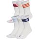 5. Adidas 3-Stripes Essentials Cushioned Crew 6 Pack Socks White KE5493