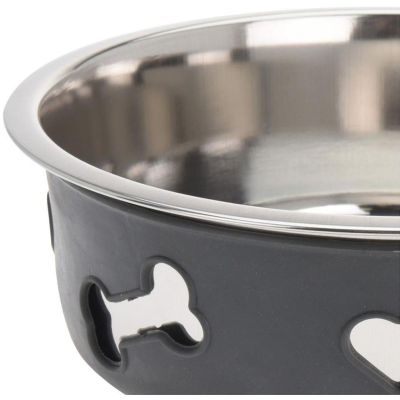 9. DOG AND CAT BOWL STAINLESS STEEL 21x7CM