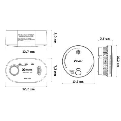 7. K5CO carbon monoxide detector + 2030-DSR3 KIDDE smoke detector