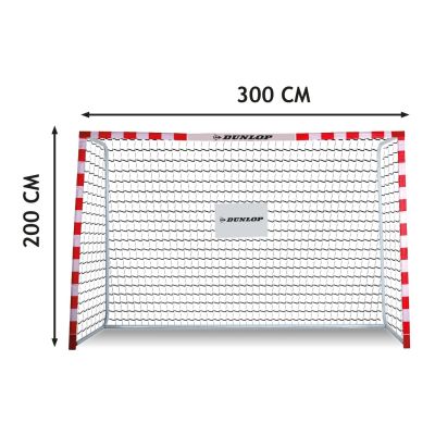 2. Football goal with net 300x200x110 cm Allround Dunlop - 0666