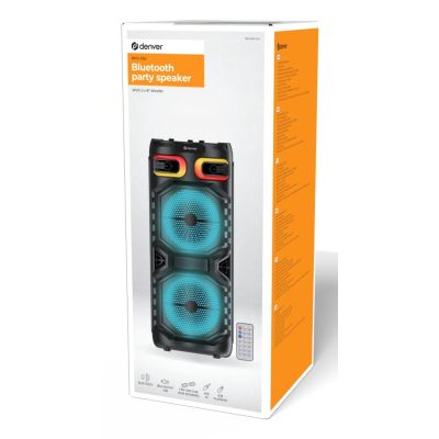 6. Denver BPS-355 portable / party speaker, Party Speaker, Black, 16 W