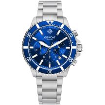 Men's Watch Giewont Chronograph Sapphire Silver Blue GW3970-B3