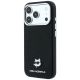 2. Karl Lagerfeld Grained Choupette Head Metal MagSafe Case for iPhone 17 Pro / 18 Pro - Black