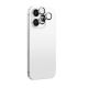 AmazingThing AR Aluminum 3 Lens Glass with Camera Lens Frame for iPhone 16 Pro / 16 Pro Max - Silver