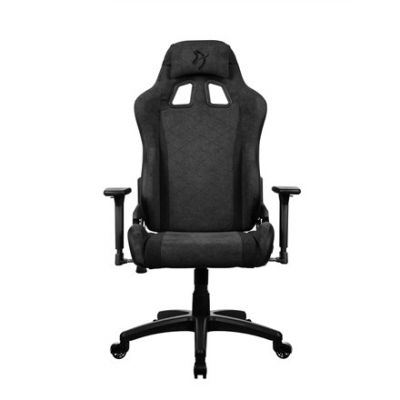 4. Arozzi Gaming Stuhl Avanti Dark Grey SoftFabric Console Gaming Chair Upholstered Seat