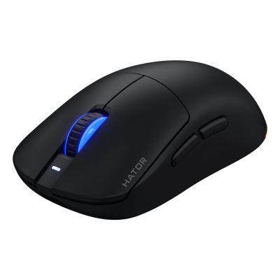 6. HATOR Quasar 3 Wireless Gaming Mouse Ambidextrous RF Wireless + Bluetooth + USB Type-A Optical 12000 DPI