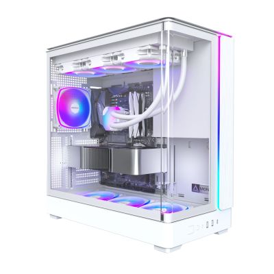 2. Montech KING 45 PRO PC-Gehäuse, Midi-Tower, ATX, Tempere Glass, RGB - weiß