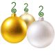3. METAL HOOKS FOR CHRISTMAS BAUBLES 40 PCS GREEN