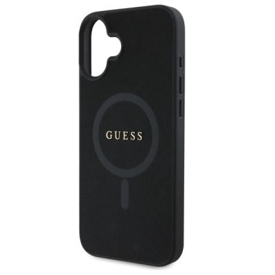 6. Guess Saffiano Classic Logo MagSafe case for iPhone 16 - black