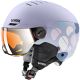 Uvex Rocket Jr. Visor Ski Helmet, Lavender
