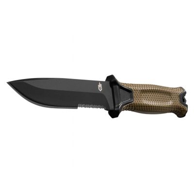 2. GERBER Strongarm Fixed Serrated Coyote Survival Knife