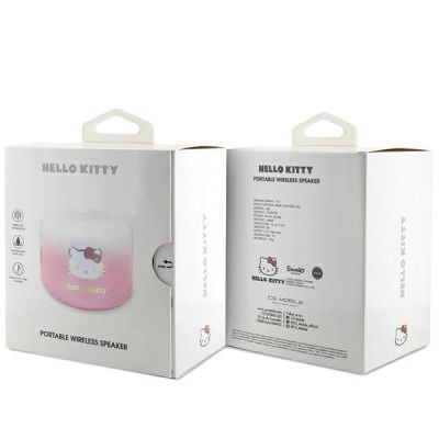 4. Hello Kitty Electroplate Gradient Bluetooth speaker - pink