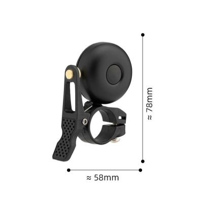 2. Rockbros black handlebar bicycle bell