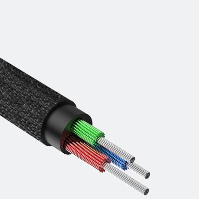 13. Baseus Yiven M30 stereo audio cable AUX 3.5 mm male mini jack 1.5 m silver-black (CAM30-CS1)