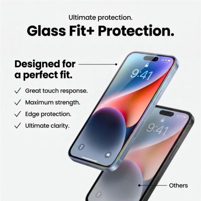 13. Tech-Protect Glass Fit+ 2-pack tempered glass for Samsung Galaxy A16 4G / 5G / A26 5G / A17 4G / 5G - black