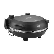 TEESA SUPREME FUN 1200W pizza oven, 400 degrees, two heating elements, black