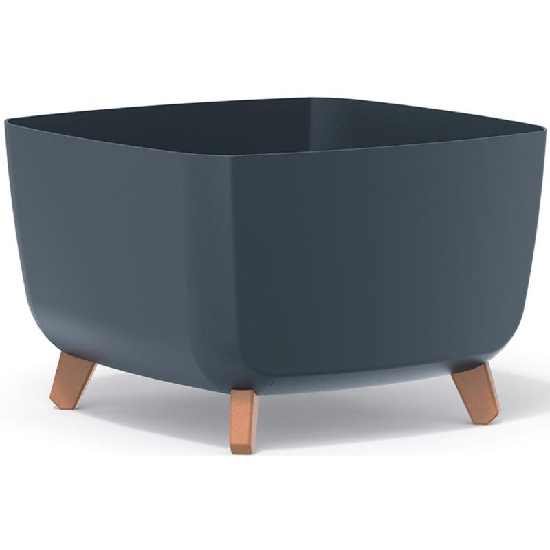 12. GRACIA SQUARE FLOWERPOT 24x24CM ANTHRACITE