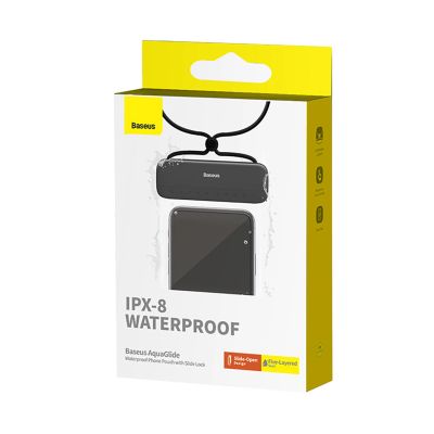 6. Baseus AquaGlide BS-PC029 case waterproof IPX8 with Slide Lock system - black