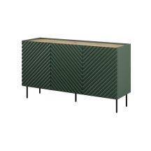 Chest of drawers 3D2SZ ONDA 150x45xH85 green