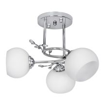 Classic Activejet IRMA pendant ceiling light, nickel, three-light, 3×E27, for the living room