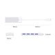 2. Orico PAPW4A-U3 USB Hub 4-port 4x USB-A 3.0 0.15 m - white