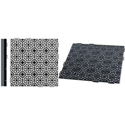 21. OPENWORK PAVEMENT GRID MOSAIC BLACK 1PC.