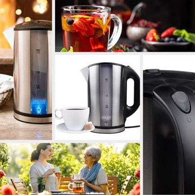 18. Adler AD 1216 electric kettle (2000W 1.8l; silver)