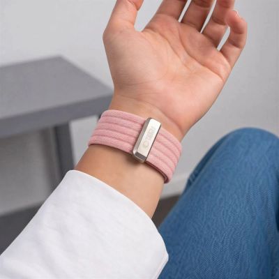 6. Tech-Protect Nylon Sport Band for Apple Watch 44/45/46/49 mm - Light Pink