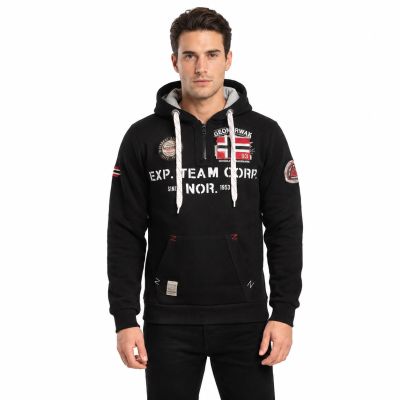 5. Men’s sweatshirt Geographical Norway GOPTAINE MEN 100 EO BS2 (WT1885H/GN-BLACK)