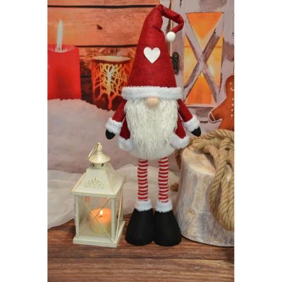 6. CHRISTMAS GNOME ON TELESCOPES 25x15x60-75CM