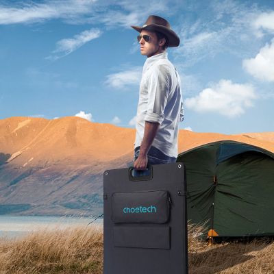 4. Choetech SC011 solar charger 200W portable solar panel - black