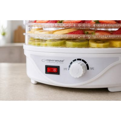 14. Esperanza DÉLICATESSE EKD003 mushroom, vegetable and fruit dehydrator (250W; white)