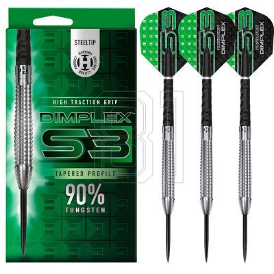 Harrows Dimplex S3 Tapered 90% Steeltip Darts