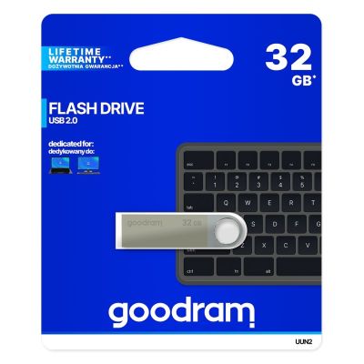 3. GoodRam UUN2-0320S0R11 pendrive (32GB; USB 2.0; silver)