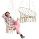 11. OPENWORK HAMMOCK HANGING CHAIR STORK'S NEST 80x60CM ECRU