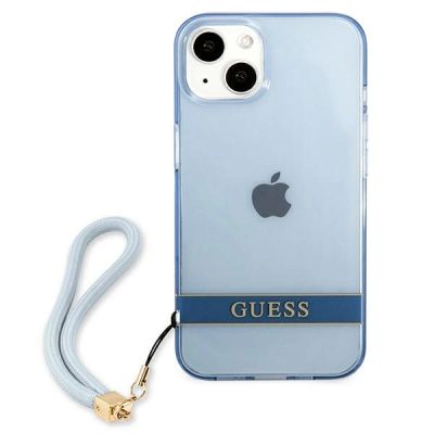 3. Guess GUHCP13MHTSGSB iPhone 13 6.1 "blue / blue hardcase Translucent Stap