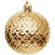 50. DECORATIVE PLASTIC BALL 6CM SET 35 GOLD