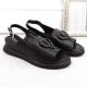7. Filippo W PAW534A leather wedge sandals, black