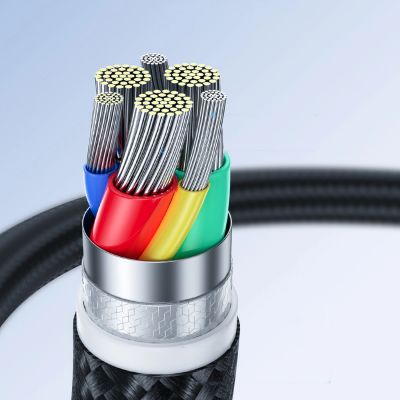 7. Joyroom S-A11 Surpass cable 60W USB-C - USB-C 0.25m - black