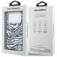 8. Karl Lagerfeld IML Signature Zebra Glitter MagSafe Case for iPhone 17 Pro / 18 Pro - Gold