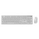 GEMBIRD WIRELESS SLIM PRO BUSINESS DESK KEYBOARD + MOUSE SET, WHITE, US LAYOUT