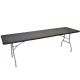 13. CATERING TABLE FOLDABLE INTO A SUITCASE 240x74x74CM 150KG BLACK
