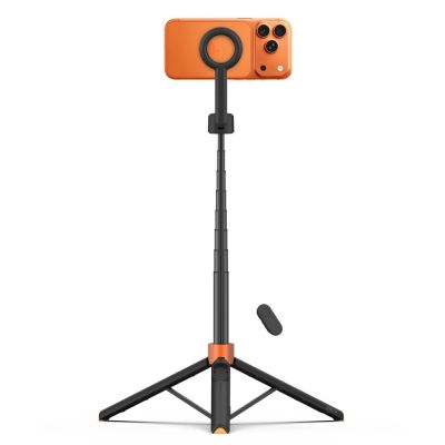 3. Tech-Protect L10S Bluetooth Selfie Stick Tripod - Black and Orange