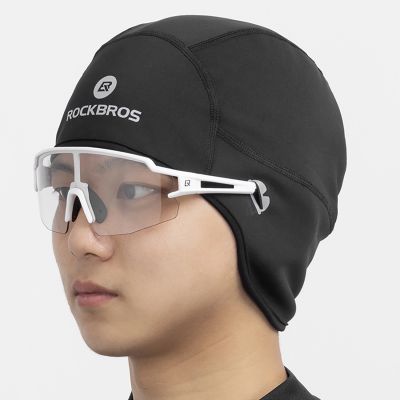 3. Rockbros Dala Winter Cycling Helmet Cap with Glasses Holes - Grey