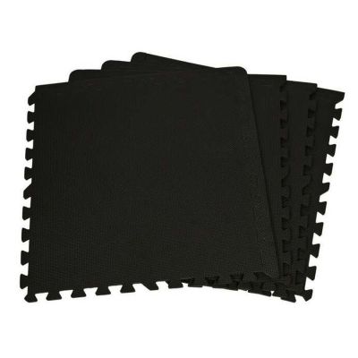 EB FIT puzzle exercise mat 60x60x1.0cm 4 pcs black