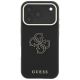 3. Guess Grained & Big Resin Logo Case for iPhone 18 Pro Max / 17 Pro Max - Black